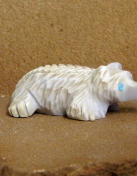 Zuni Carved Badger Fetish by Joanne Cheama