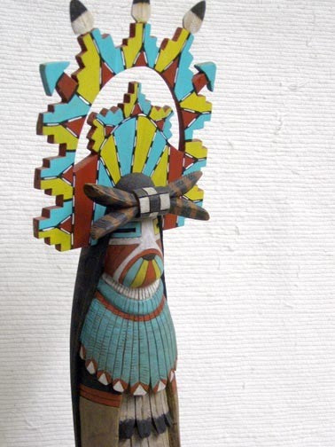 Hopi Carved Shalako Mana Katsina Sculpture by Isadore Abeita