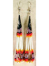 Fire Loop Beaded Indian Earrings