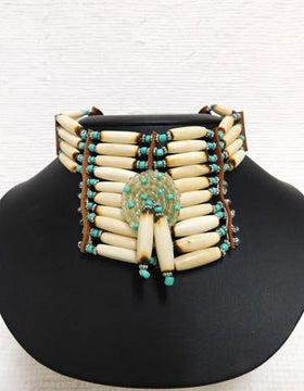 Native American Miniature Breastplate-Antiqued with Center Piece