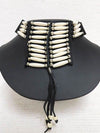 Native American Miniature Breastplate in Black and White