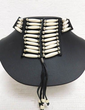 Native American Miniature Breastplate in Black and White