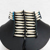 Native American Miniature Breastplate in White and Turquoise