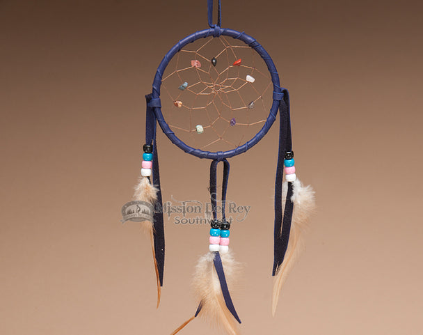 4" Native American Dream Catcher - Purple
