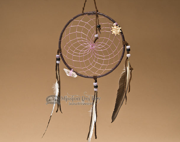 6" Native American Dream Catcher - Purple