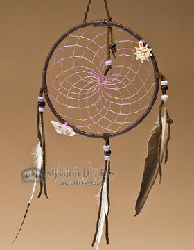 6" Native American Dream Catcher - Purple