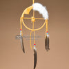 6" Native American Navajo Medicine Wheel -Deer Skin