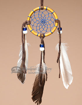 2.5" Navajo Buffalo Bone Dreamcatcher