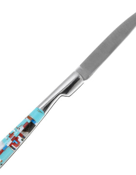 Micro Inlaid Southwest Toad Folding Knife