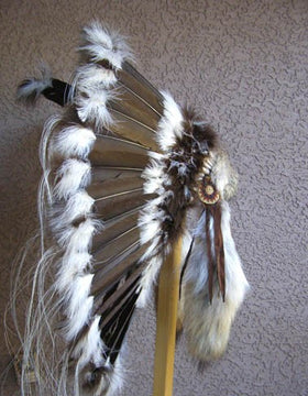 Native American Brown Prairie Warbonnet